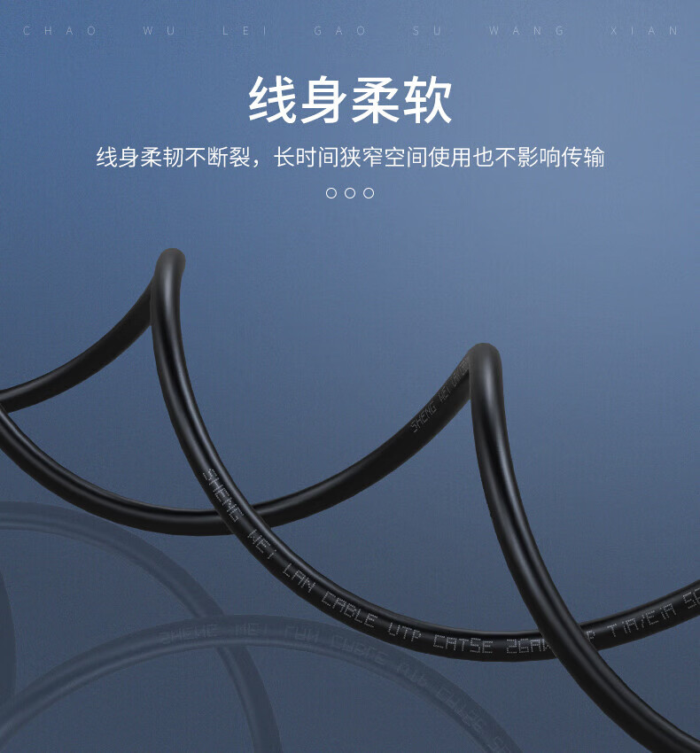 胜为（shengwei）超五类网线CAT5e类百兆双绞线工程家装电脑笔记本宽带路由器监控网络跳线 20米(ALC2200C)