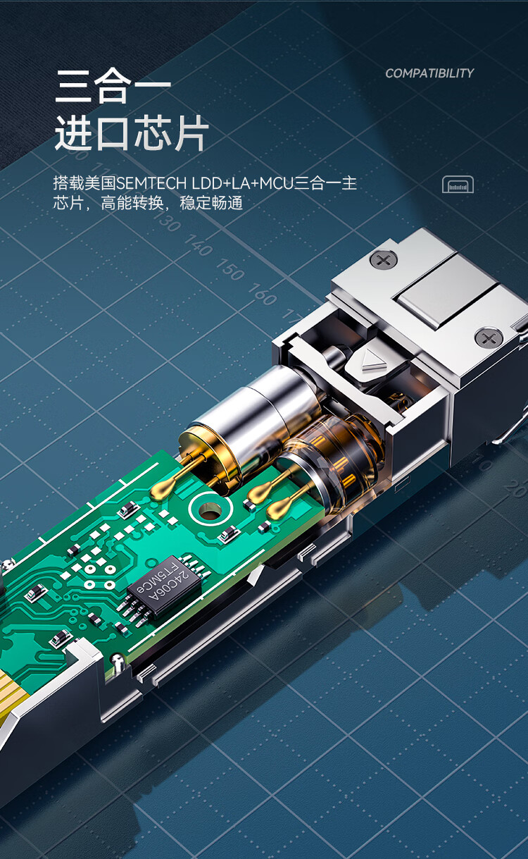 胜为（shengwei）SFP光模块千兆1.25G单模双纤光纤模块(1310nm，20km，LC)兼容华为/普联交换机SOMS-2B1310D