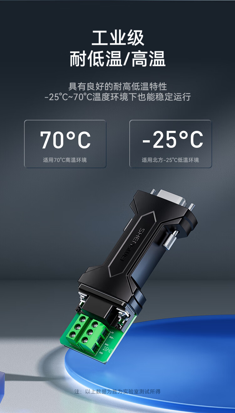 胜为（shengwei）RS232转RS485/RS422转换器 工程级串口通信协议转换器工业级无源转换器 DRS2125G