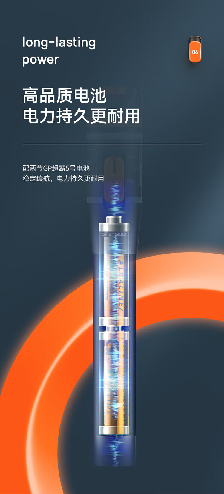 胜为（shengwei）红光光纤测试笔 10mW红光源测试仪 10公里KM通光笔/打光笔 SC/FC/ST接头冷接子通用FB-110