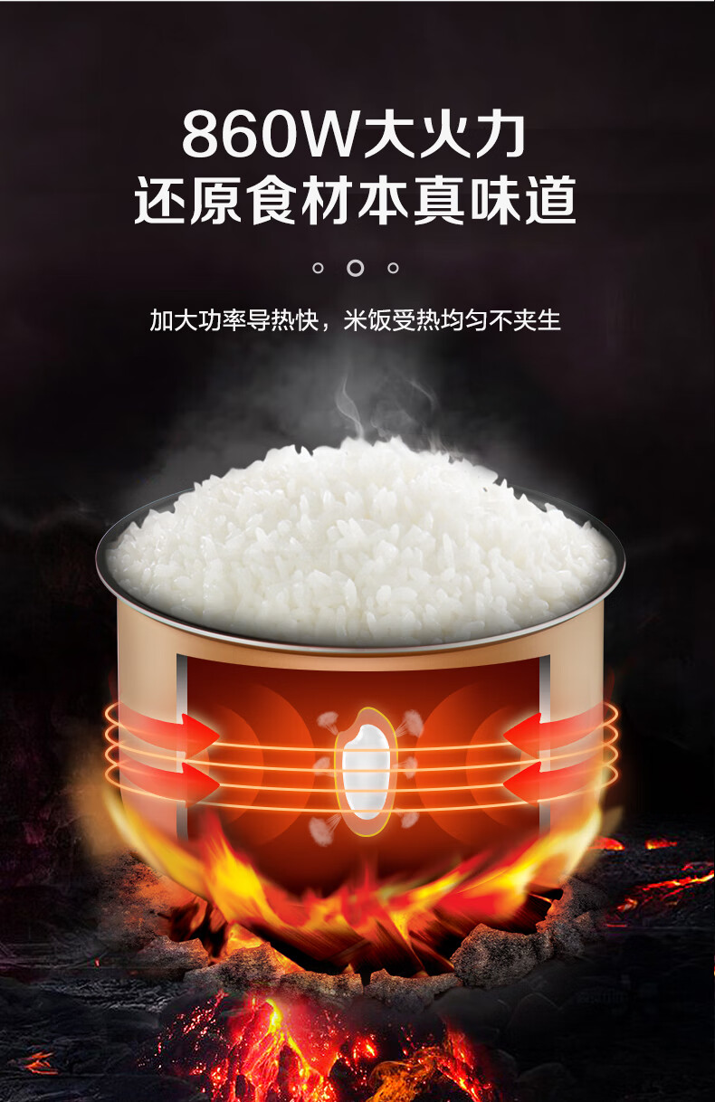 苏泊尔（SUPOR）电饭煲电饭锅4升智能家用大容量多功能煮饭锅电饭锅 SF40FC396