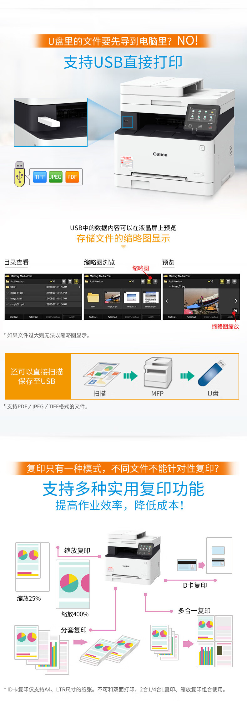 佳能（Canon）A4幅面无线彩色激光多功能传真一体机（打印/复印/扫描/传真/自动双面 家用/商用） MF645Cx