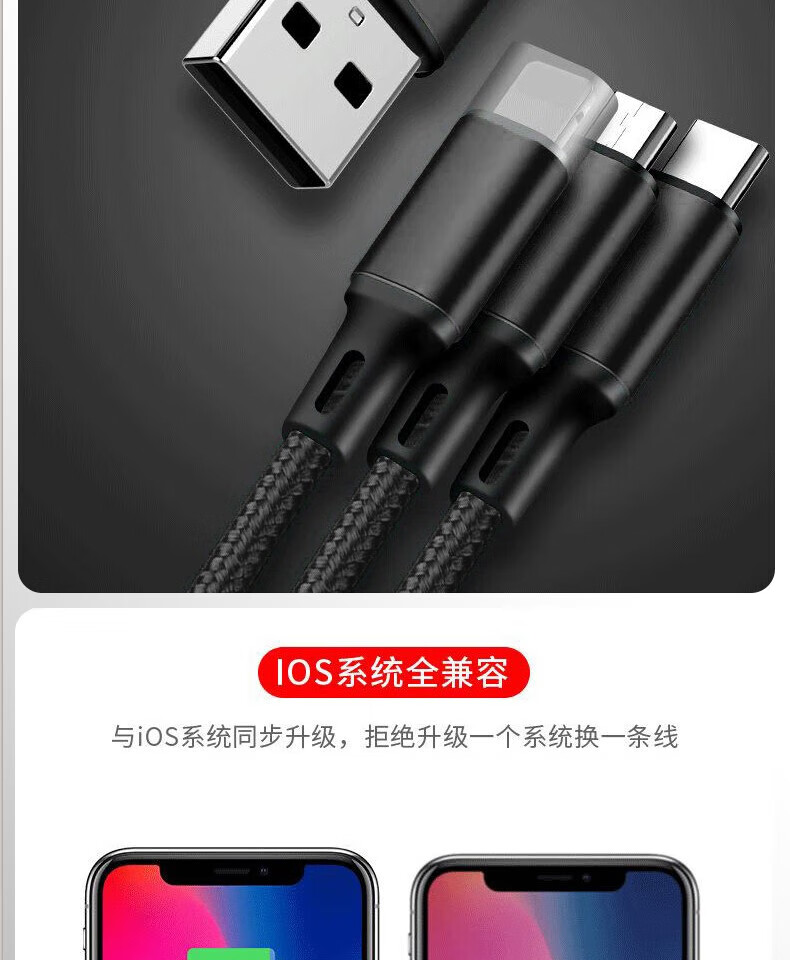 颐电 车载支架 充电线 手机挂绳 停车牌四件套 财神车载数码四件套 AD-3538