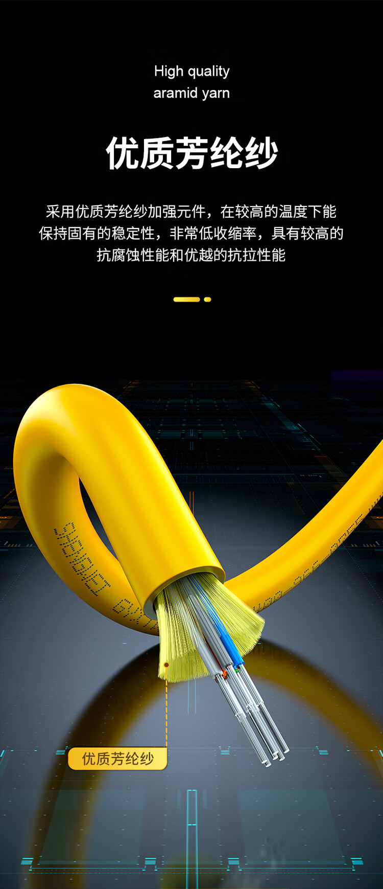 胜为（shengwei）8芯单模室内网线光纤线9/125 GJFJV/GJFJH低烟无卤束状软光缆 2000米BGJV082S