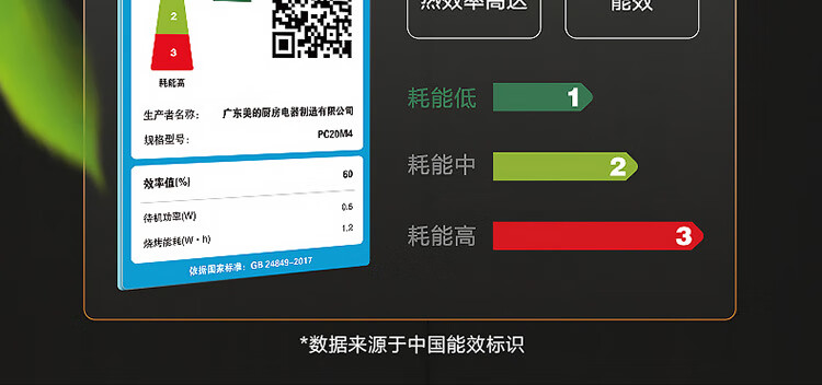 Midea变频微波炉烤箱一体机20升平板家用多功能智能杀菌蒸菜单烤箱PC20M4