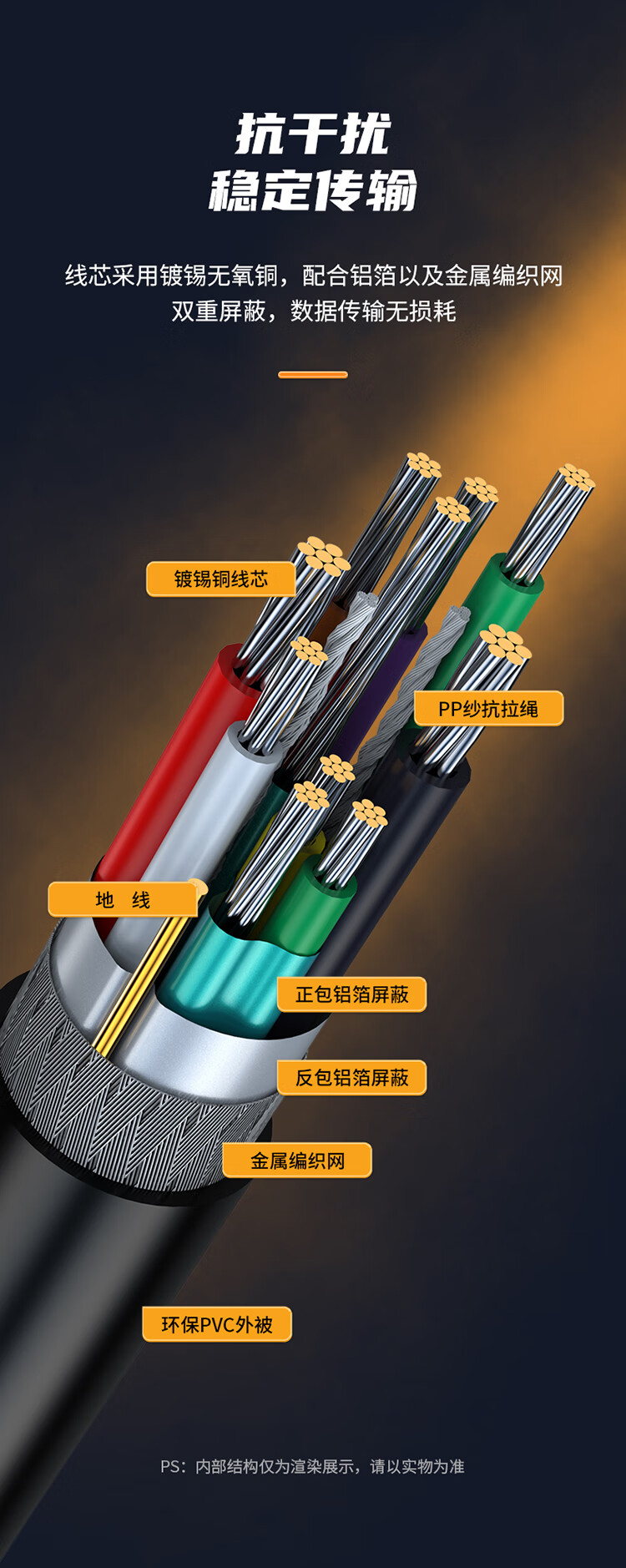 胜为（shengwei）SB3.0数据公对公线 黑色1.5米 双头移动硬盘盒延长连接线 UT-3015