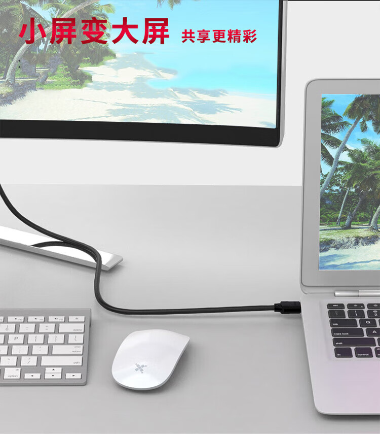SAMZHE 山泽MiniHDMI转HDMI连接线迷你HDMI高清线 显示器连接线1.5米黑13MN9
