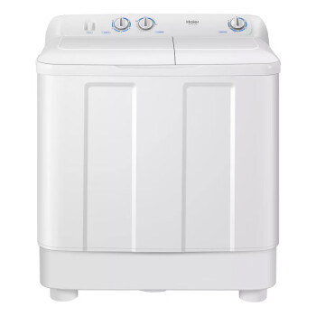海尔（Haier）12公斤家用超大容量半自动双缸洗衣机脱水强劲波轮双电机喷淋漂洗神螺双桶 XPB120-628S