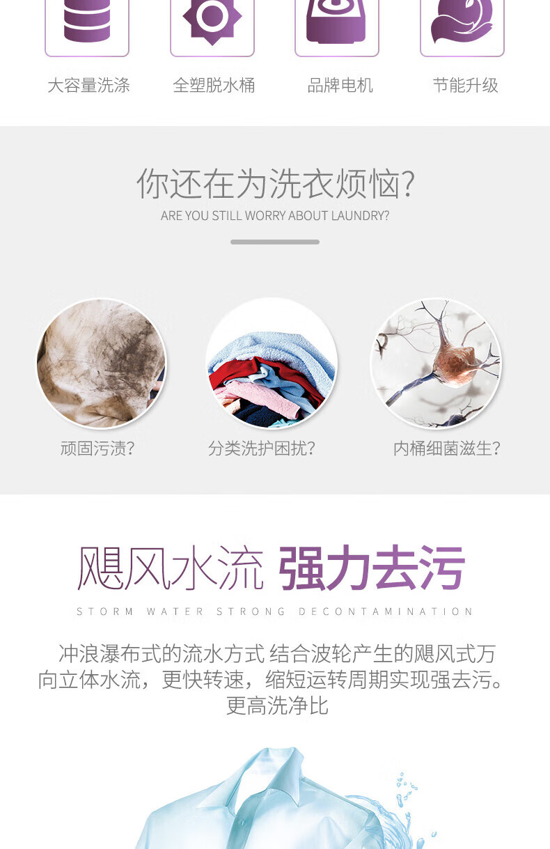 海尔（Haier）波轮洗衣机半自动10公斤大容量家用双缸洗衣机双桶双筒老式 10公斤XPB100-189S