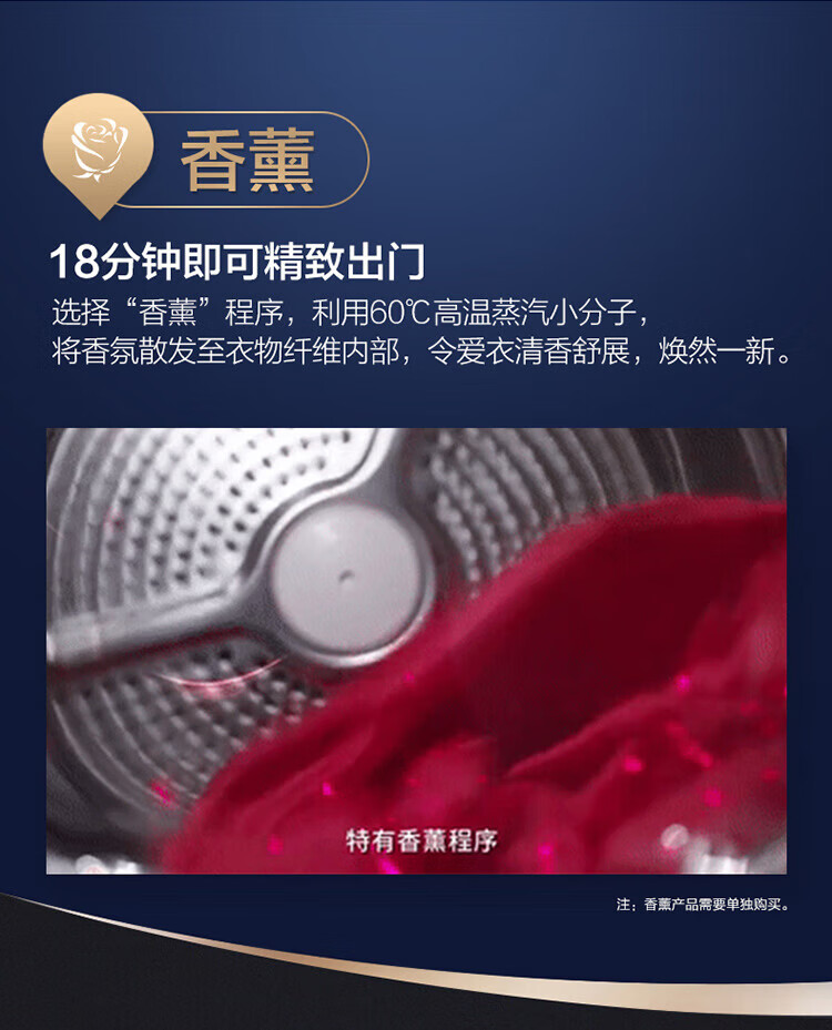 海尔（Haier）10公斤全自动滚筒洗衣机洗烘一体机直驱变频微蒸汽空气洗杀菌 10kg非烘干G100168BD14LSU1