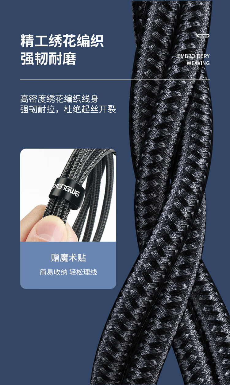 胜为（shengwei）Type-C转HDMI转接线拓展苹果笔记本华为手机连接电视4K60Hz高清转换器线 1.8米ATH0018J