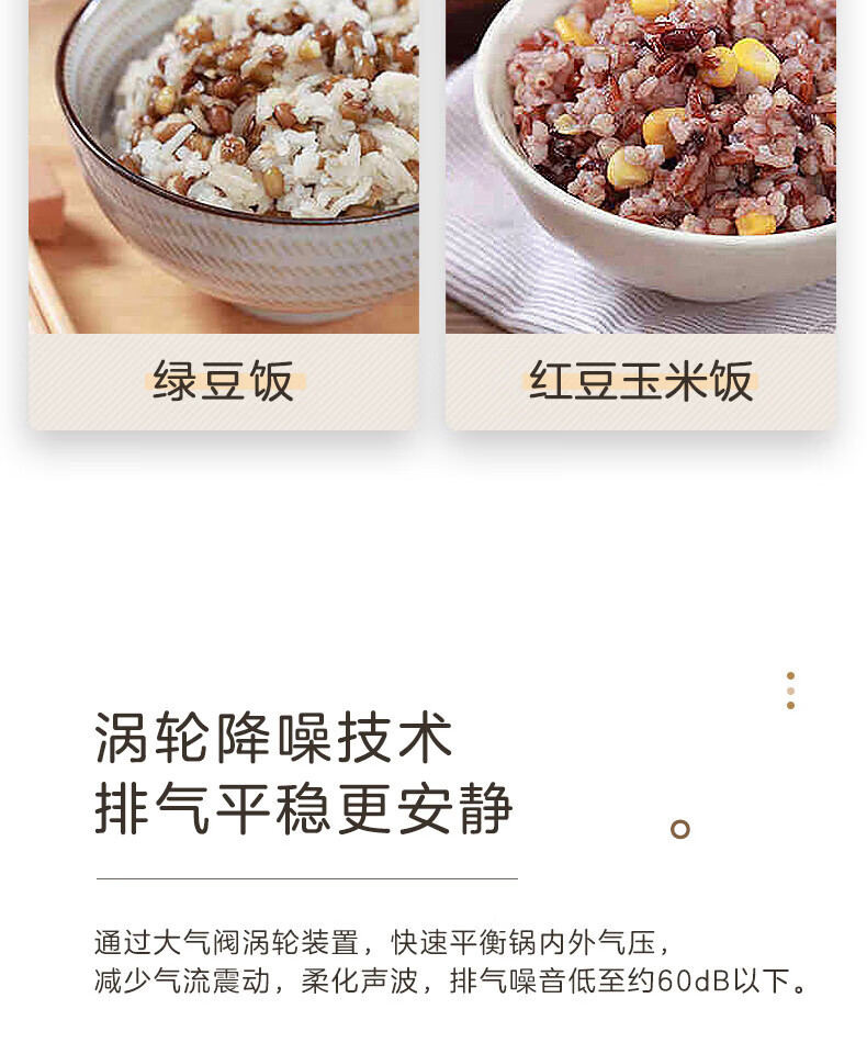 Midea电压力锅高压力锅不锈钢/不粘内胆智能调压一锅双胆 MY-EYL5040