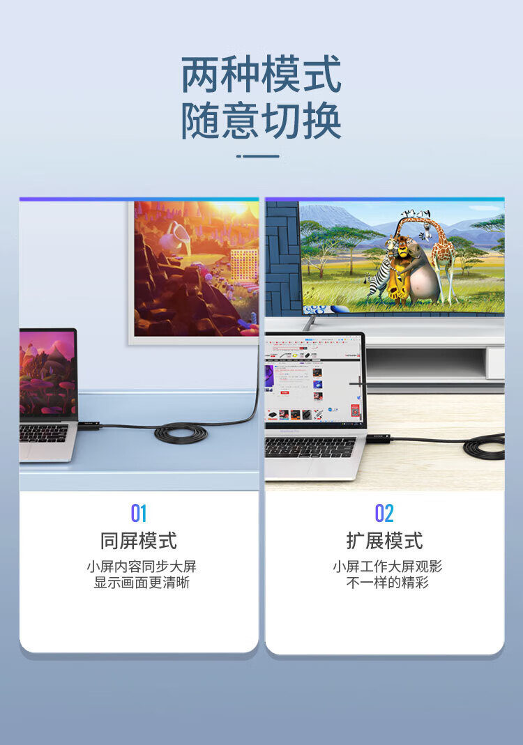 胜为（shengwei）DP转HDMI转接线 4K高清转换器线 支持电脑Surface接显示器投影仪 DP扩展坞黑 MN-7020B