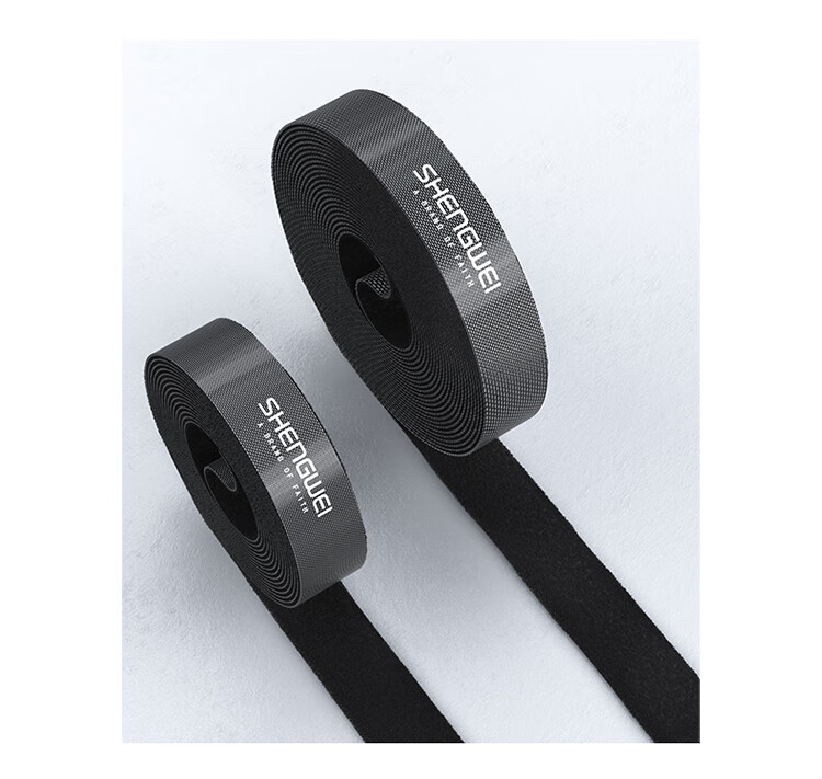 胜为（shengwei）电脑理线器 魔术贴桌面收纳固定整理免打孔绕线器 网线电源线扎带自粘式25米 CMP3025G