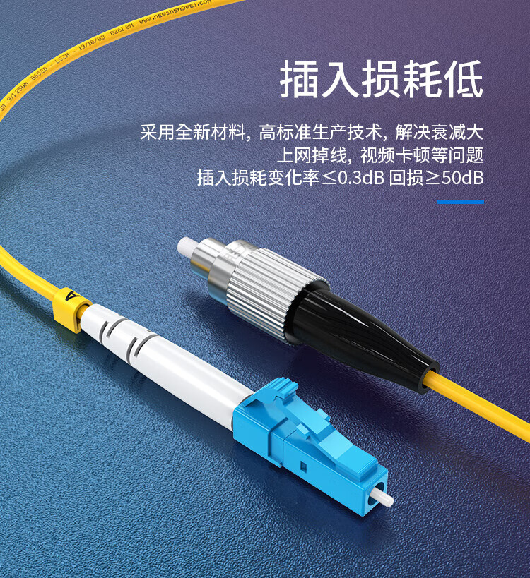胜为（shengwei）电信级光纤跳线 LC-FC(UPC)网线单模单芯25米 收发器尾纤 光模块专用尾纤 FSC-1110A