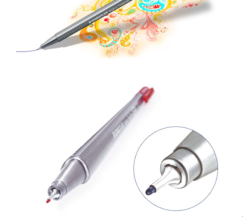施德楼（STAEDTLER） 三角细字笔 0.3mm涂鸦笔 描边笔 36支装 334 C36
