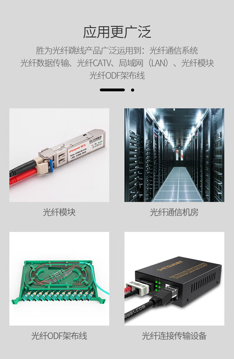 胜为（shengwei）工程电信级光纤跳线 LC-LC(UPC)多模双芯45米 OM3 Φ2.0低烟无卤 抗弯曲跳纤 FLLO-1450