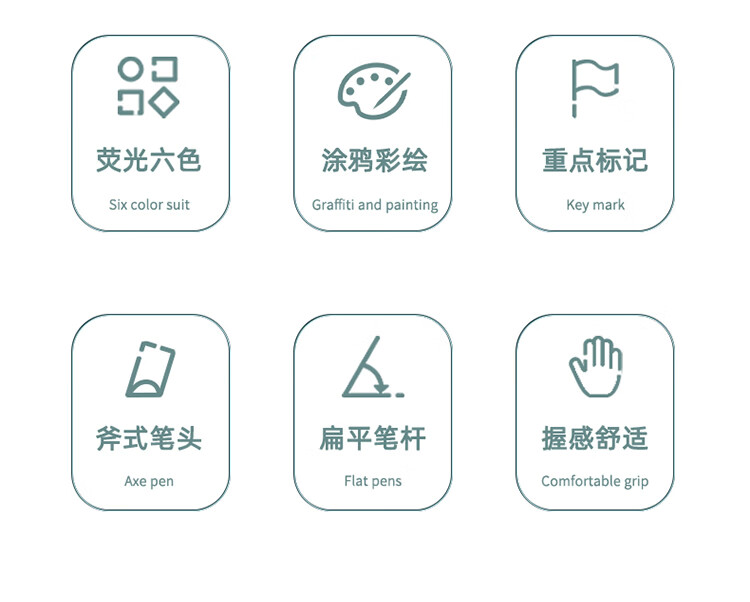 得力 (deli)荧光笔 重点醒目标记笔 手帐可用水性记号笔 黄色 10支/盒 S600