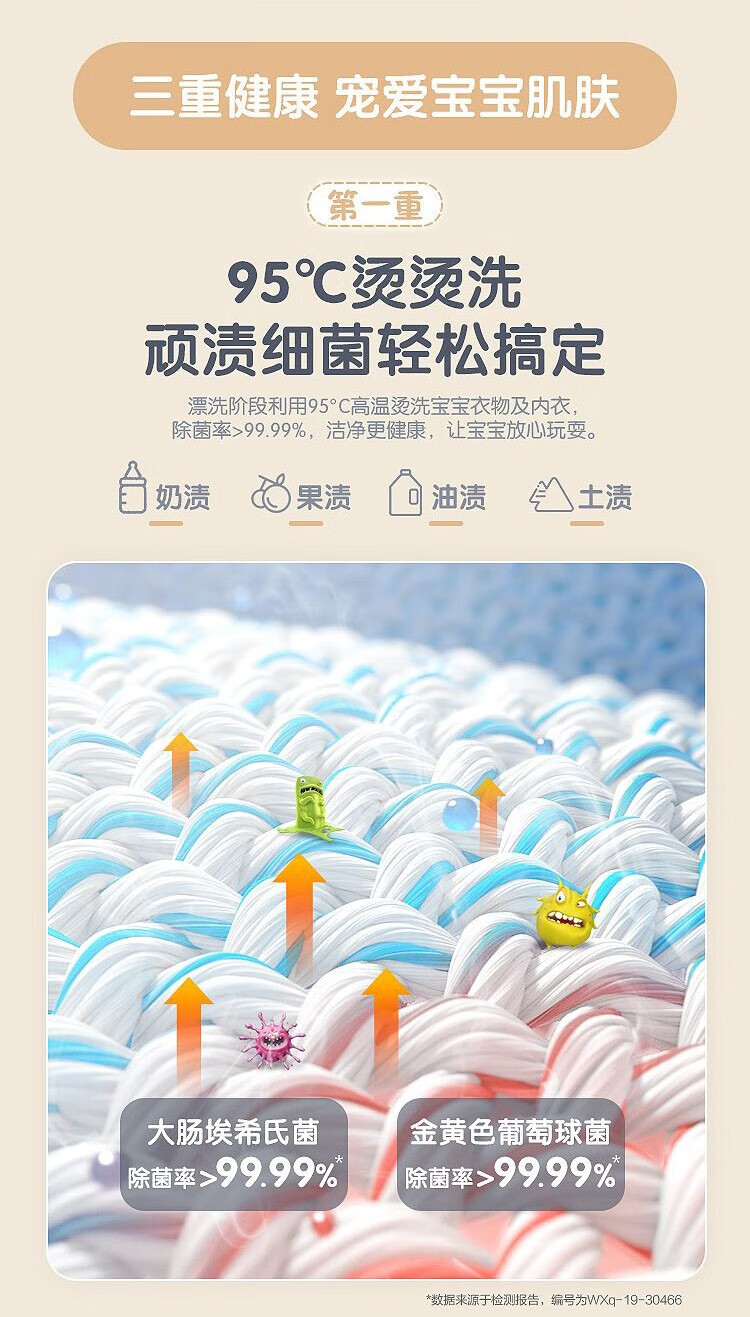 海尔（Haier）洗衣机迷你家用内衣波轮小神童小型便携母婴专用儿童宝宝 5kg直驱+自编程+深层除菌XQB50-B378
