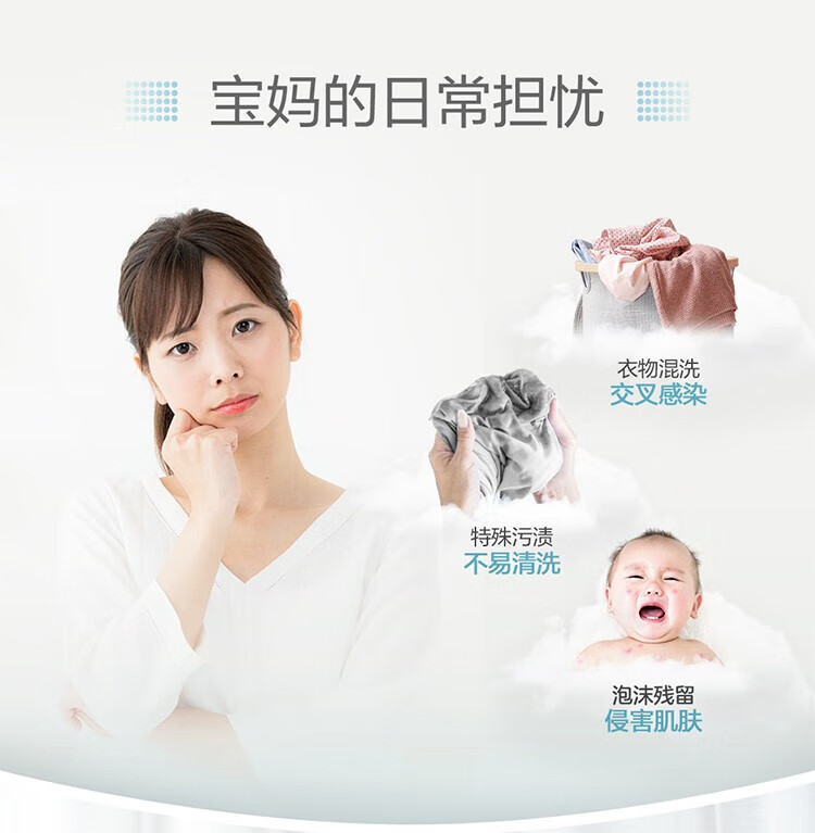 海尔（Haier）洗衣机迷你家用内衣波轮小神童小型便携母婴专用儿童宝宝 5kg直驱+自编程+深层除菌XQB50-B378