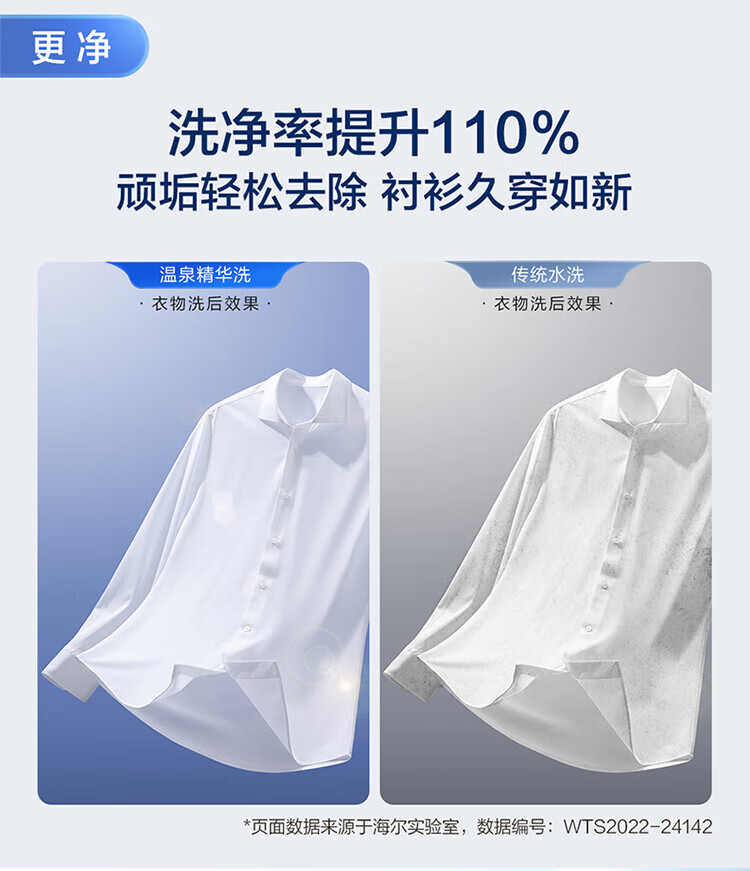 海尔（Haier）波轮洗衣机全自动家电 以旧换新 内衣除菌 脱水机 精华洗更洁净 双动力防缠绕MS100-BRM286U1