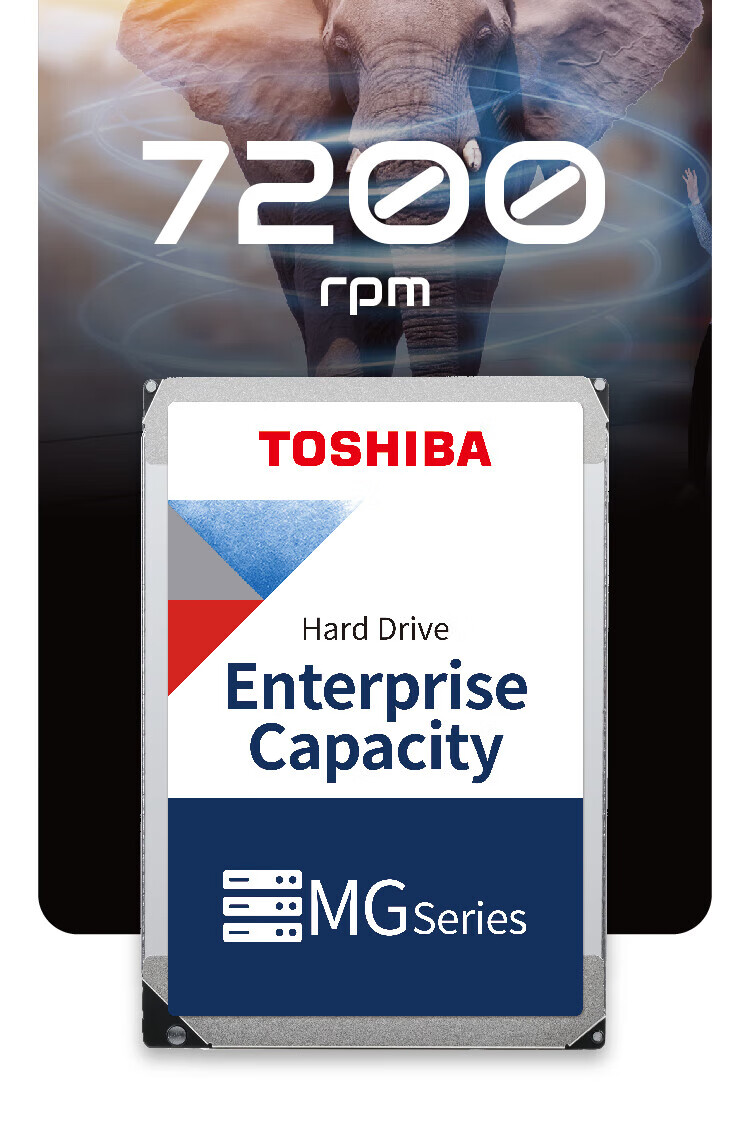 东芝（TOSHIBA）18TB 7200转 512M SATA 企业级硬盘(MG09ACA18TE)