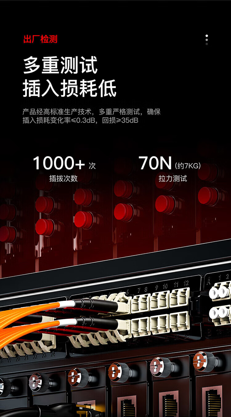 胜为（shengwei）电信级光纤跳线 LC-FC多模双芯10米 62.5/125低烟无卤环保外被 收发器尾纤 FMC-607