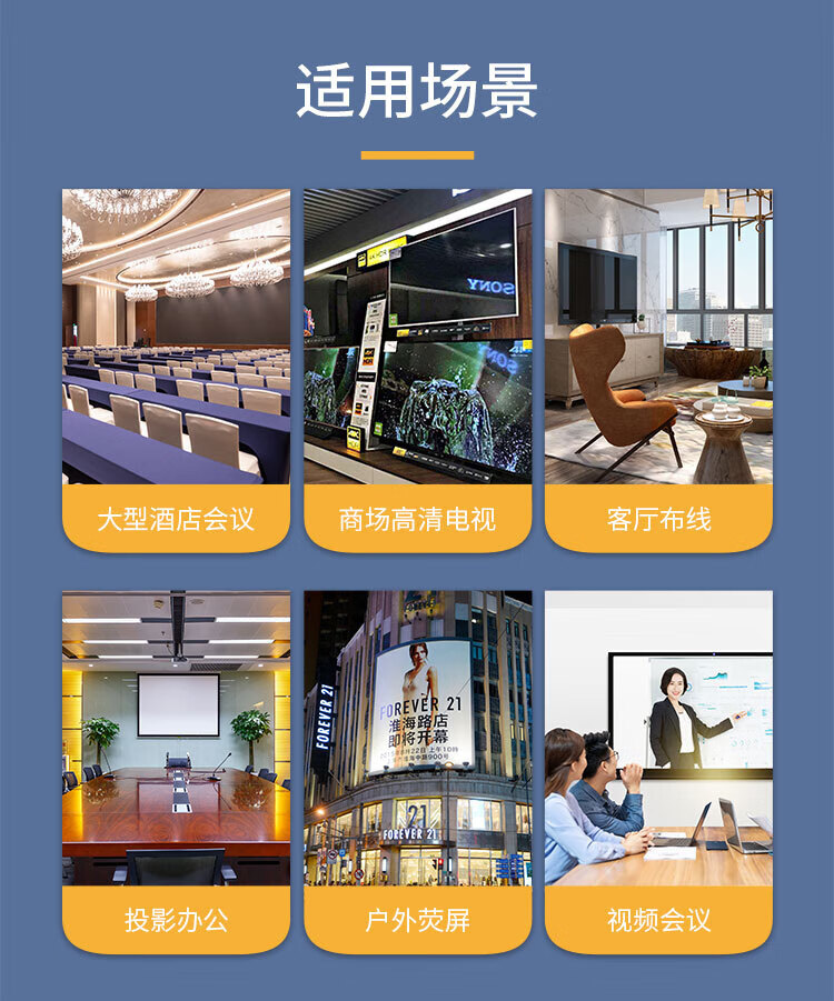 胜为（shengwei）HDMI线2.0版工程级4K数字高清线 3D视频线笔记本机顶盒连接线15米 WHC4150G