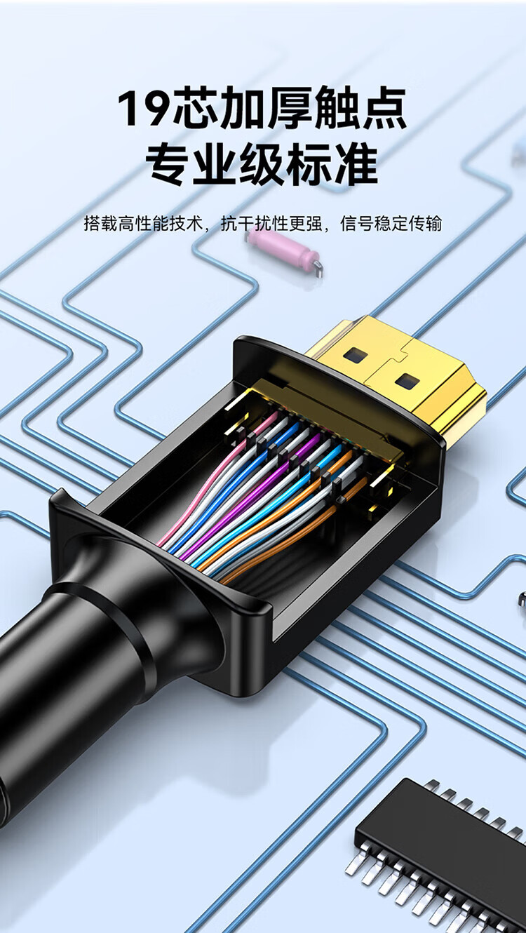 胜为（shengwei）HDMI线2.0版电脑电视4K高清线 3D视频线 机顶盒投影仪显示器连接线3米 AHH3030G