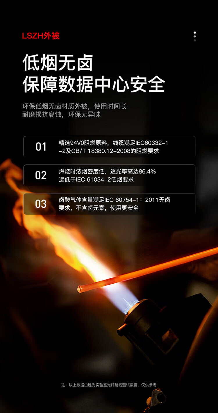 胜为（shengwei）电信级光纤跳线 LC-FC多模双芯50米 62.5/125低烟无卤环保外被 收发器尾纤 FMC-2207