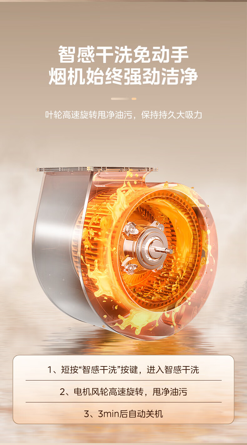 Midea抽油烟机家用自动清洗欧式21风量吸排油烟机CXW-268-T201