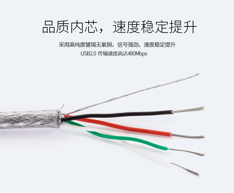 胜为（shengwei）USB延长线公对母 usb2.0数据连接线 高速电脑U盘无线网卡加长线/转接线3米 UC-2030