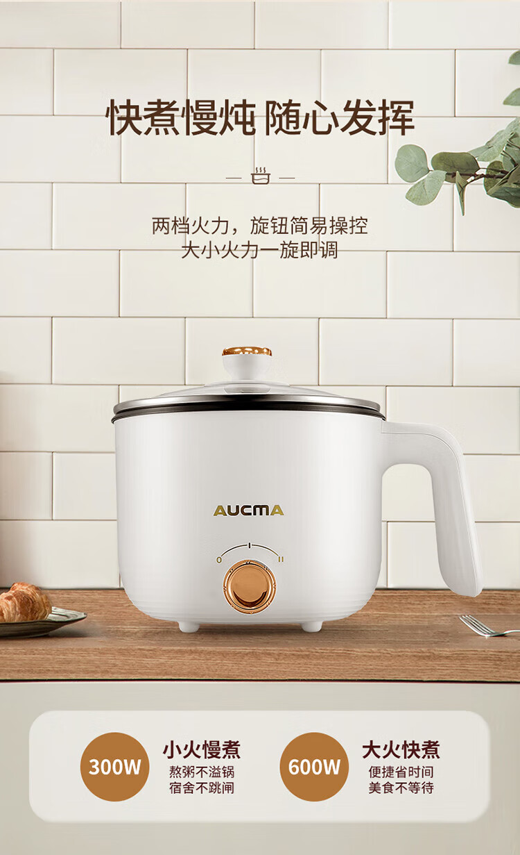 澳柯玛（AUCMA）家用小型电火锅AHG-15L11