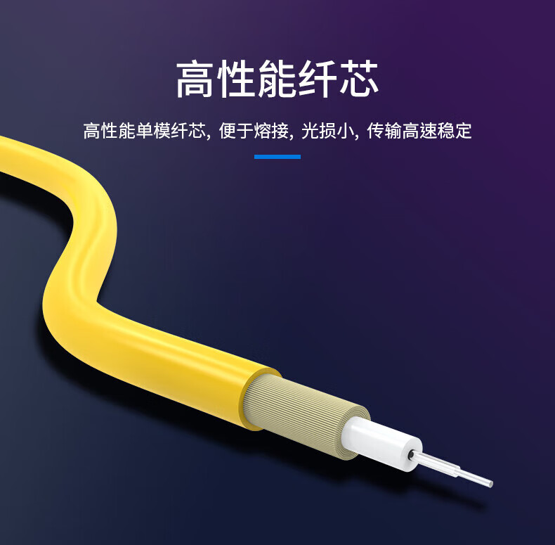 胜为（shengwei）电信级光纤跳线 LC-LC(UPC)网线单模单芯20米 收发器尾纤 光模块专用尾纤 FSC-907A