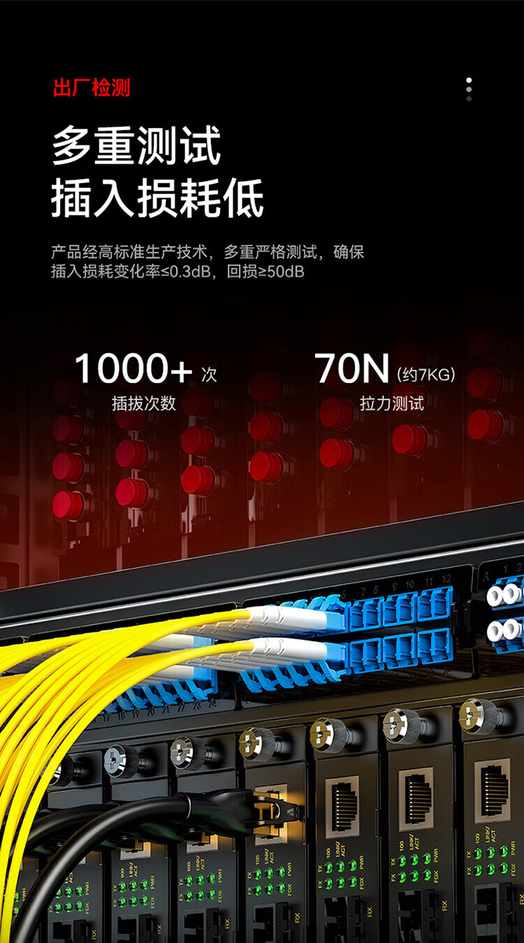 胜为（shengwei）电信级光纤跳线 LC-LC（UPC）单模双芯入户 低烟无卤环保外被 收发器尾纤10米 FSC-507