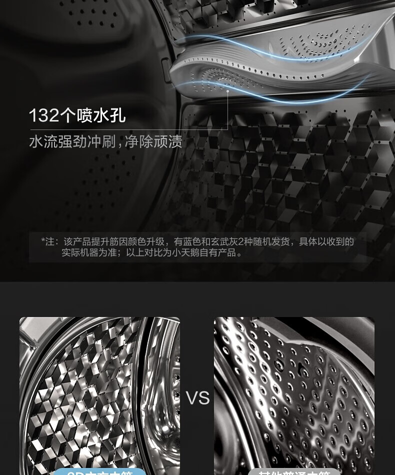小天鹅（LittleSwan）洗衣机全自动滚筒 10kg水魔方智能家电 TG100VT86WMAD5
