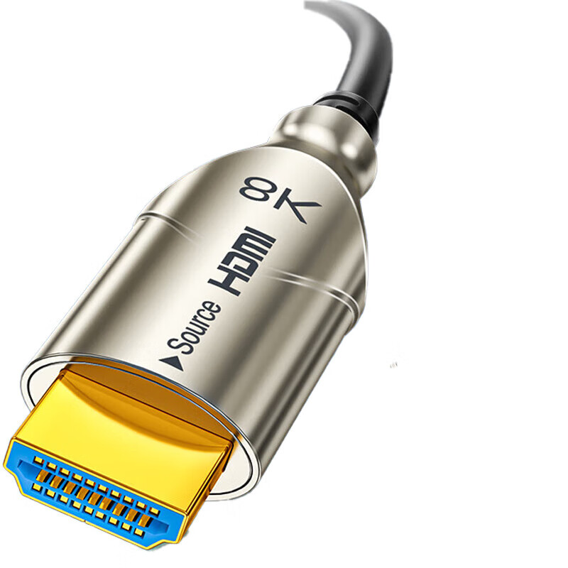 SAMZHE 山泽HDMI2.1版光纤线8K60Hz发烧级连接显示器高清视频线适用家庭影院工程装修50米EGH50