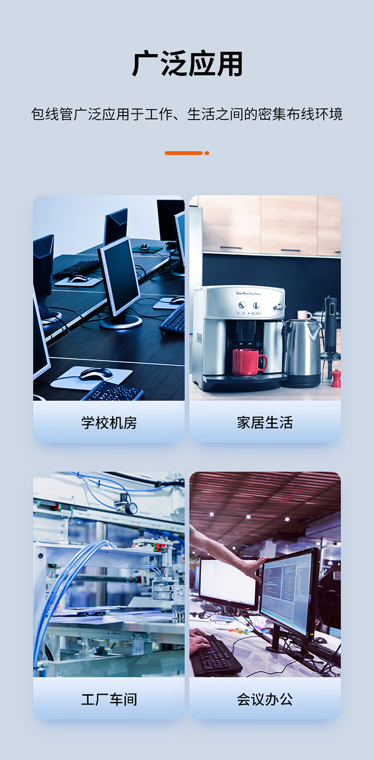胜为（shengwei）包线管理线器桌面线束收纳束线管电脑汽车电源线缠绕整理保护套CBX2002G