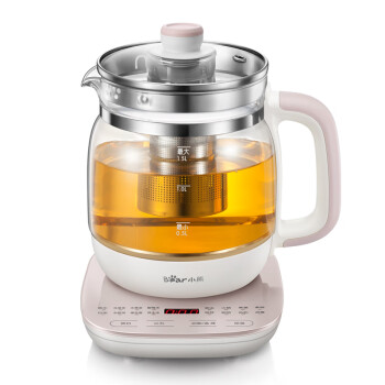 小熊（Bear）养生壶电水壶花茶壶玻璃加厚煮茶器1.5L YSH-A15Z8 （带滤网）