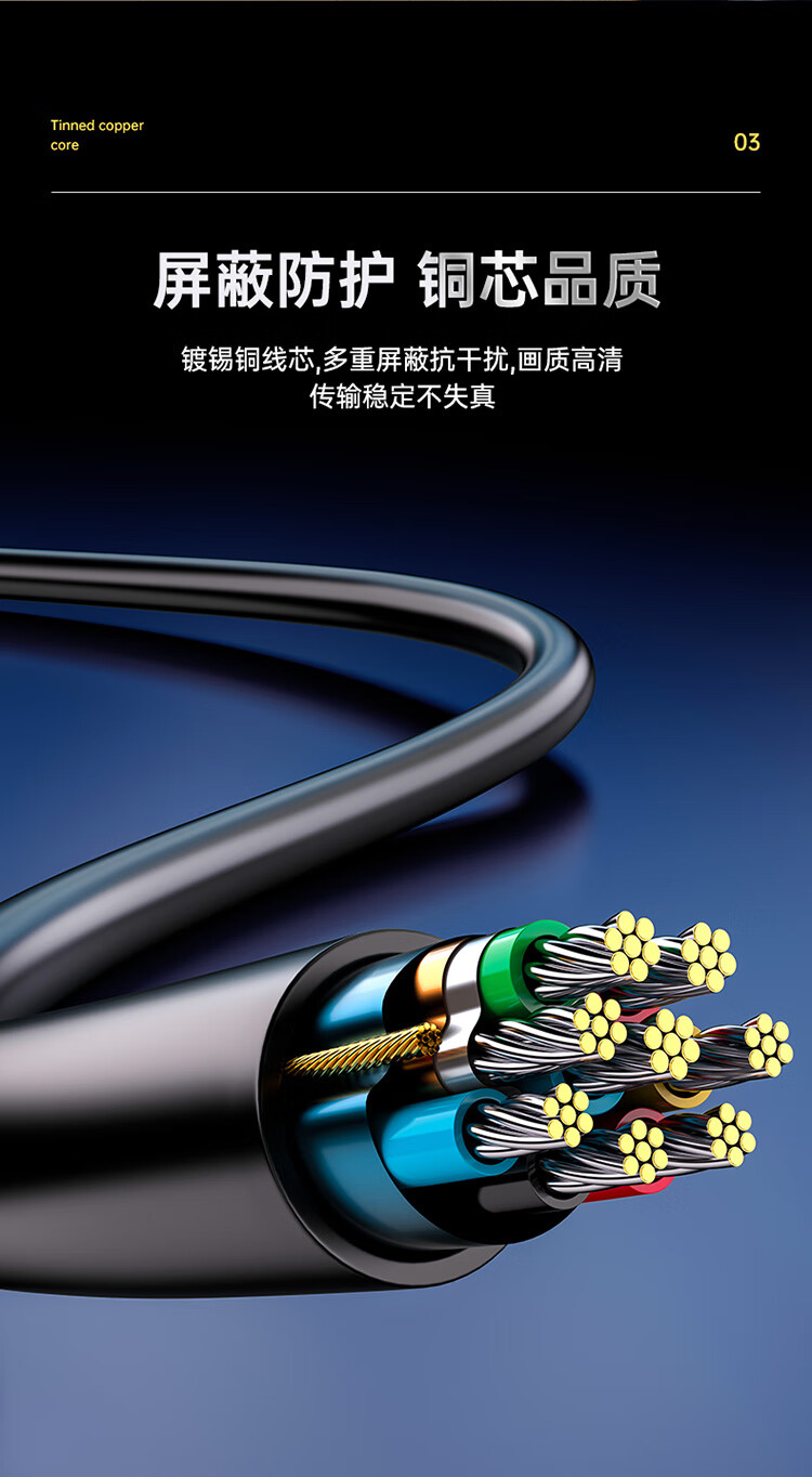 胜为（shengwei）VGA线 vga公对母高清延长线 3+6双磁环 电脑电视显示器投影仪视频连接线 1.8米 VC-4018