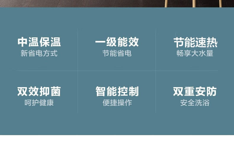 Midea家用3200W速热储水式热水器电热水器节能App智控一级能效WB5鸿蒙系统 60升 F60-15WB5(Y)金