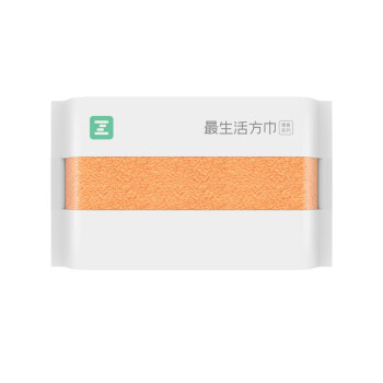 最生活小毛巾方巾青春系列? A-1162橘色 3条装