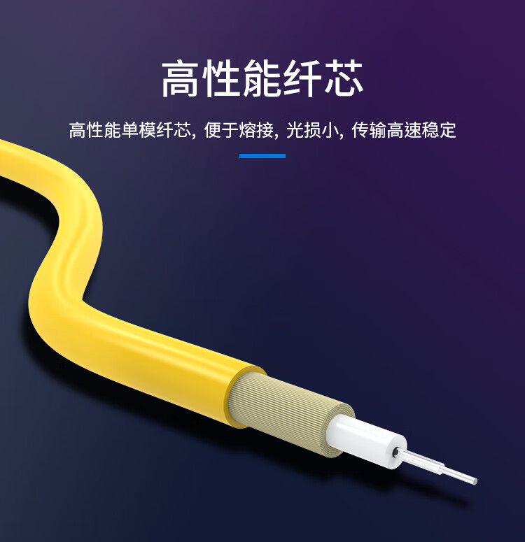 胜为（shengwei）电信级光纤跳线 LC-SC(UPC)网线单模单芯25米 收发器尾纤 光模块专用尾纤 FSC-1108A