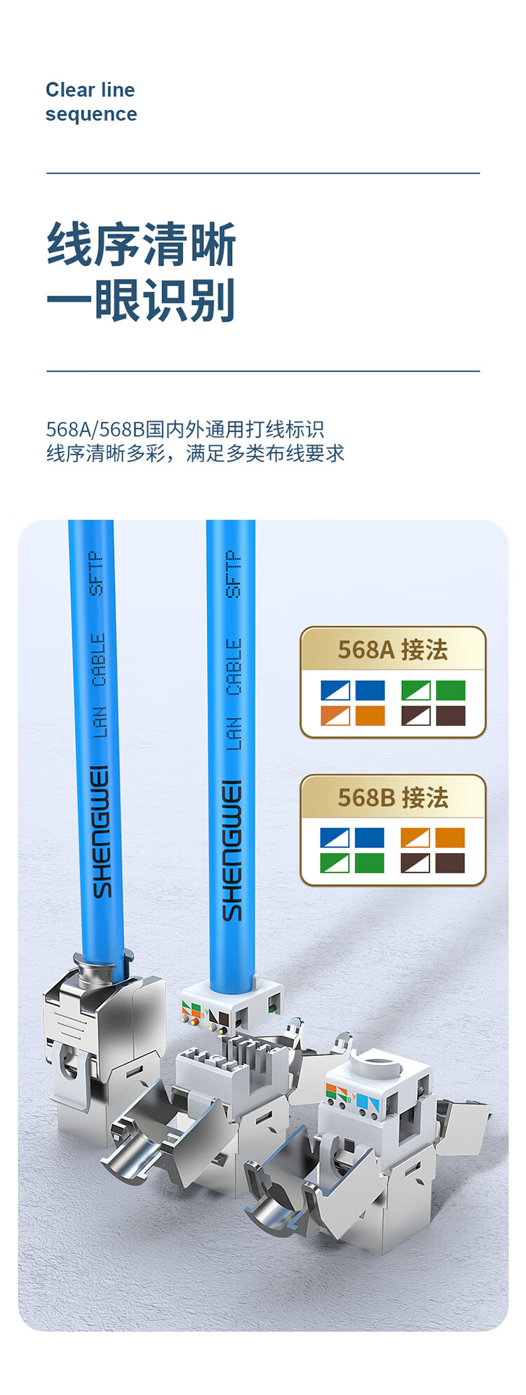 胜为（shengwei）超六类配线架24口 CAT6A万兆网线配线架 工程级镀金1U机架式机柜网络跳线理线槽 CNDF6A24