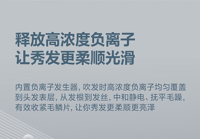 飞科 电吹风机 负离子恒温护发 家用冷热大风量快速干发吹风筒FH6366