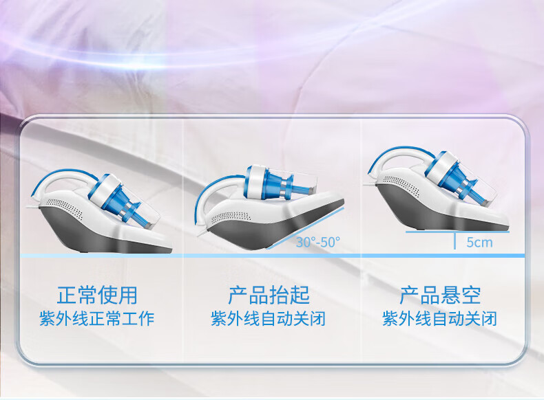 莱克（LEXY）除螨仪 家用床上小型手持超声波紫外线杀菌超声波出螨虫神器除螨机莱克除螨仪 B503