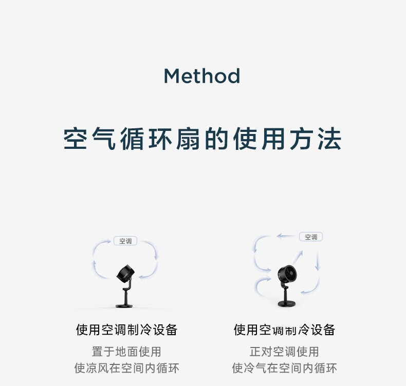 艾美特空气循环扇家用电风扇空气对流式摇头涡轮换气扇大风量落地扇36档全新升级 CA23-RD7白天鹅
