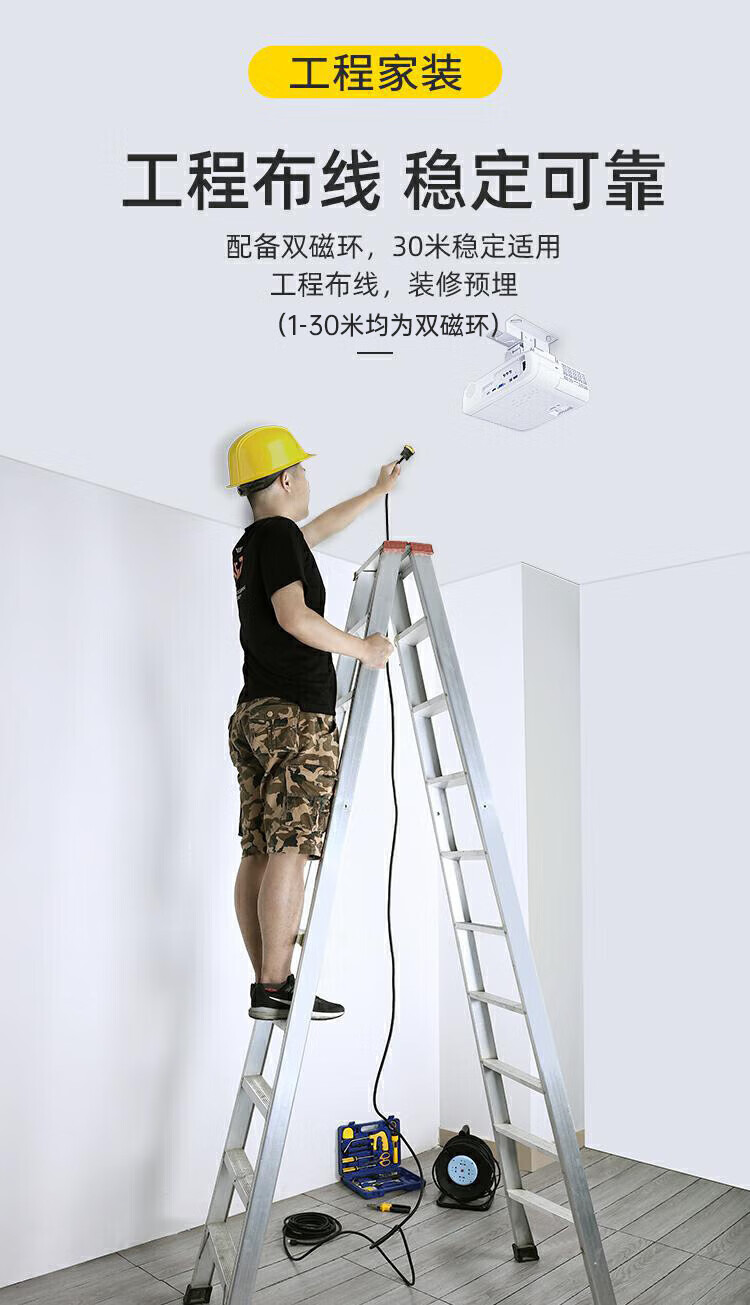 SAMZHE 山泽工程级VGA线台式主机笔记本接显示器高清视频转接线3+6铜芯1.5米VM-2015
