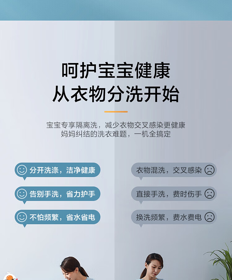 美的（Midea）波轮洗衣机全自动 3.6公斤迷你婴儿小型儿童内衣洗衣机小 TB36V81H