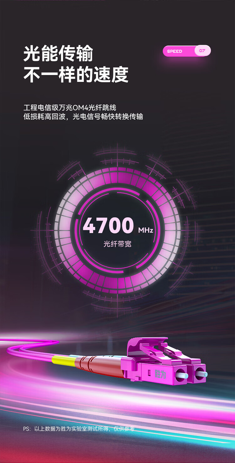 胜为（shengwei）工程电信级万兆光纤跳线 LC-FC网线多模双芯OM4 网络收发器尾纤光纤连接线 25米 FLFO-2250